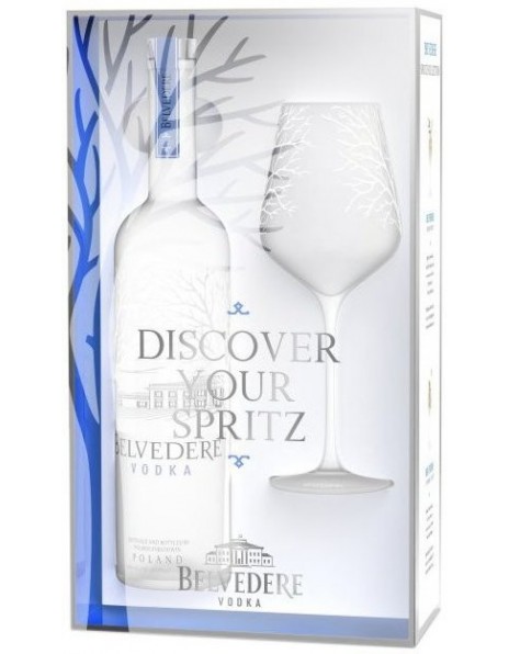 Водка "Belvedere", gift box with glass, 0.7 л