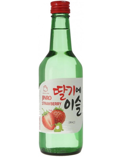 Водка "Jinro" Strawberry Soju, 360 мл