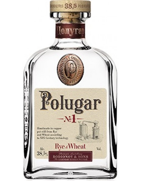 Водка "Polugar" №1, Rye &amp; Wheat, 615 мл